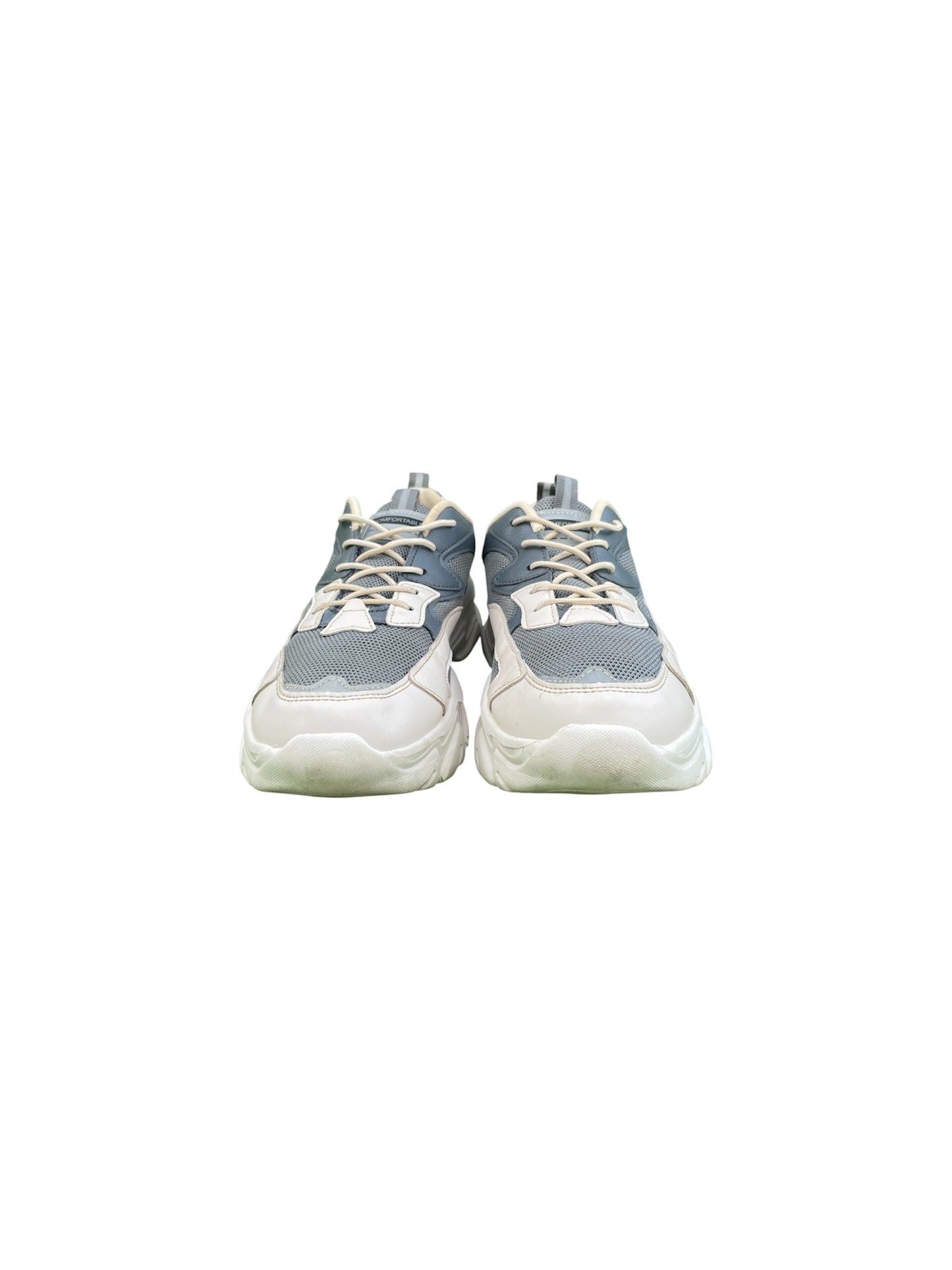 WANWEISI Colorblock Lace-Up Fashionable Platform Shoes (EUR 43 | US 9)