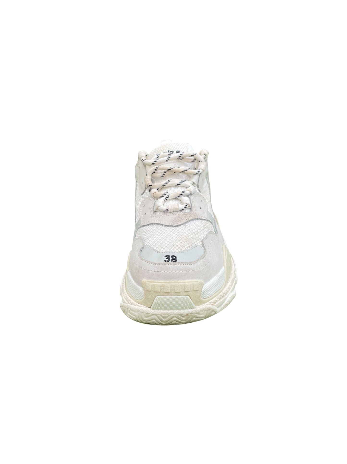 Balenciaga Triple S White Sneakers (EUR 38 | US 6)