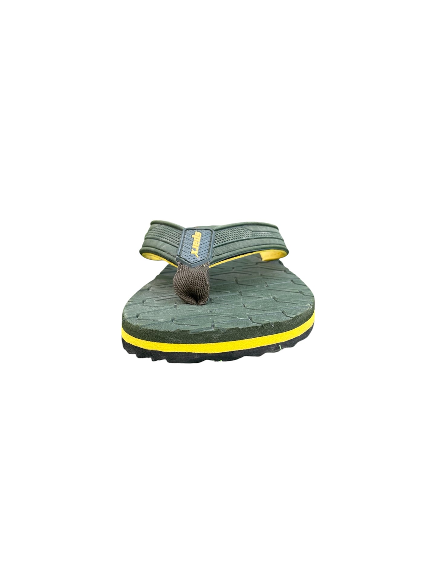 Sparx Olive Yellow Flip Flops – Lightweight Comfort Slippers (EUR 39–40 | US 7 / UK 6)