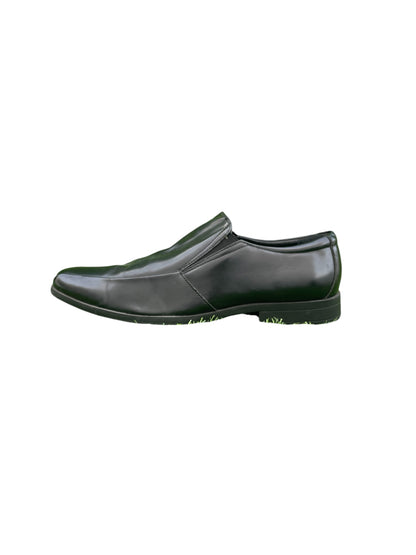 Calvin Klein Fane Square Toe Dress Loafers – Black Leather Slip-On Formal Shoes (EUR 43 | US 9.5)