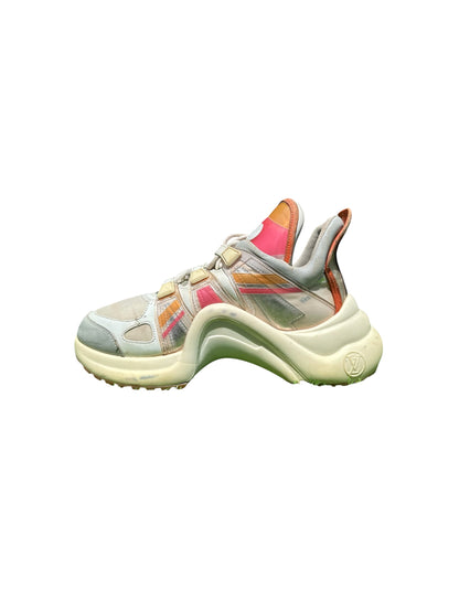Louis Vuitton Trainers Pink Orange Grey White – Luxury Designer Sneakers (EUR 39 | US 6.5)