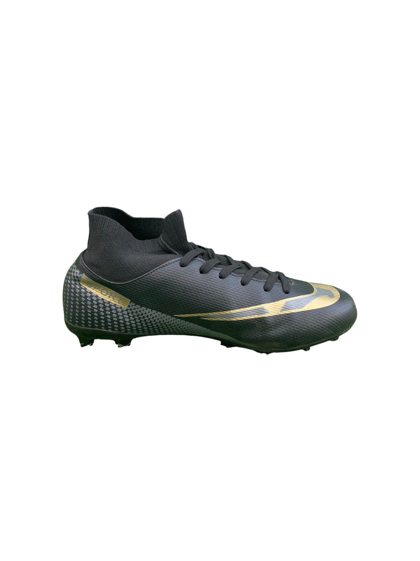 Soccer Cleats Black Gold NOTE Football Shoes – US 8.5 / UK 8 / EU 42 (27cm)