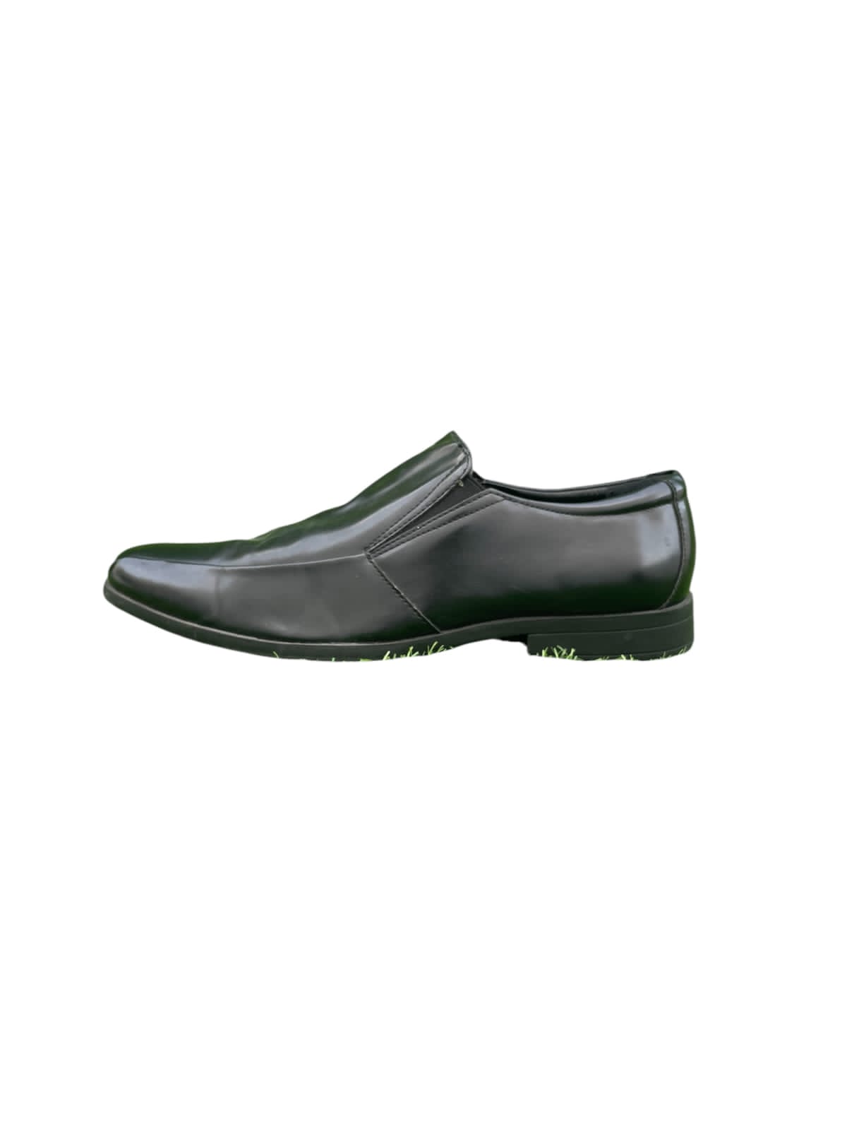 Calvin Klein Fane Square Toe Dress Loafers – Black Leather Slip-On Formal Shoes (EUR 43 | US 9.5)